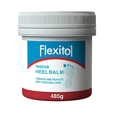 Image of Flexitol Rescue Heel Balm Foot Cream for Visible Results in 1 Day Cracked Heels and Very Dry Feet 25 Percent Urea Intense Hydration Clinically Proven Suitable Diabetics. 485g