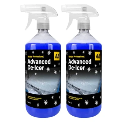 Image of AA Car Essentials Pack 1L Fast Acting De Icer x2 Easy To Use Safe, Practical And Reliable Acting, Thaws Ice In Seconds Effective Performance