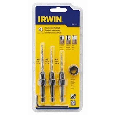Image of Irwin Tools 1882793 SPEEDBOR Countersink Wood Drill Bit, 4 Piece
