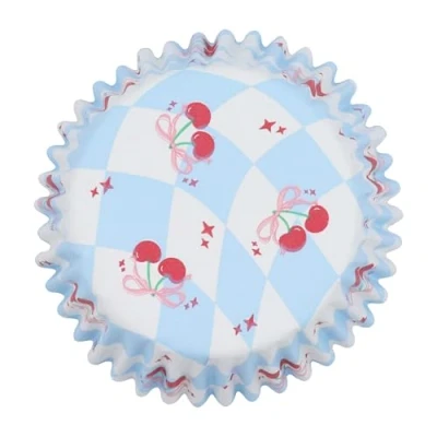 Image of PME Vintage Foil Lined Cupcake Cases Tied with a Little Bow (Pack of 30)
