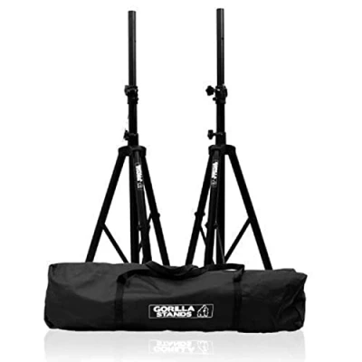 Image of Gorilla Tripod DJ Disco PA Speaker Stands With Carry Bag
