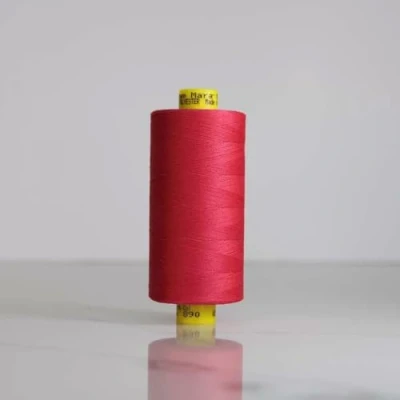 Image of Gutermann Mara 120 All Purpose Polyester Sewing Thread 1000m Spool, UV Resistant, Silky Shine, Tear &amp; Abrasion Resistant Perfect for Machines or Hand Sewing/Colour 890