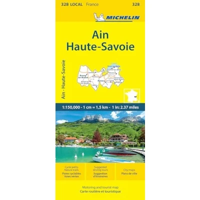 Image of Ain Haute Savoie Michelin Local Map 328: