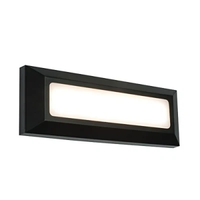 Image of Severus Black Finish Direct Warm White LED Outdoor Landscape Guide Pathway Driveway Wall Light IP65 Rated