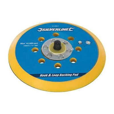 Image of Silverline Hook &amp; Loop Backing Pad 150mm / 5/16&quot; UNF
