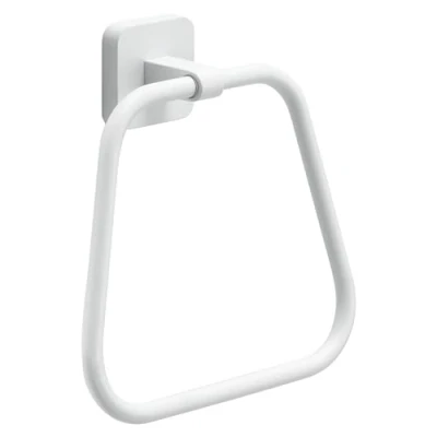 Image of Gedy Towel Ring Tonga Matte White