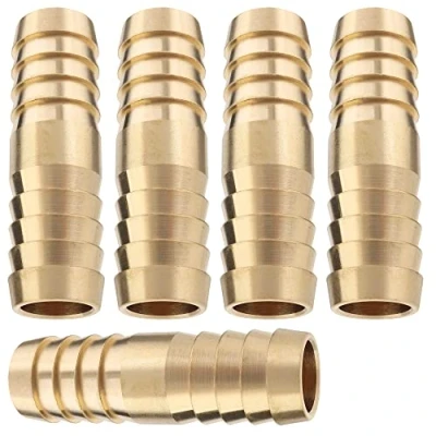 Image of LTWFITTING Brass Barb Splicer Mender 16mm ID Hose Fitting Air Boat Fuel Joine (Pack of 5)