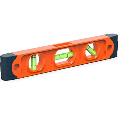 Image of Presch Spirit Level Magnetic 230mm Small, Unbreakable and Torpedo with 3 Bubbles Boat Scaffold for Builders