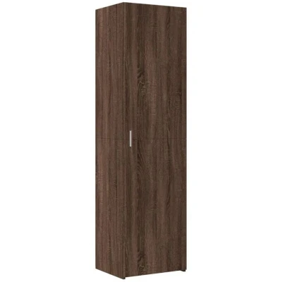 Image of vidaXL Highboard, Sideboard with Storage Space, Tall Cabinet for Living Room, Side Cabinet, Multi Purpose Brown Oak Look, Wood Material