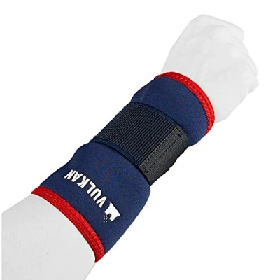 Image of Vulkan Classic Wrist Support with Strap, Medium, Old Style, for Sprains, Strains, &amp; Injuries, Compression Warmth, Short Sleeve Prevention Protection, Rehabilitation Recovery
