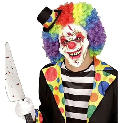 Image of &quot;KILLER CLOWN HALF FACE MASK&quot;
