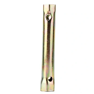 Image of Qiilu Spark Plug Wrench, 16/18mm Extended, Double End Ignition Spanner Wrench Socket, Alloy Steel, 5.12in, Hex, Powder Coated, Mechanical, QL19999