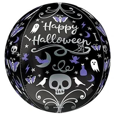 Image of Amscan Anagram 4316401 Moonlight Halloween Orbz Balloon 16 Inch