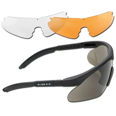Image of Swiss Eye Raptor Mens Sunglasses , Rubber Black