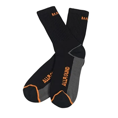 Image of Mascot 50454 913 09 Mongu Complete Socks, Size 44 483PC, Black, Pair, Pack of 3