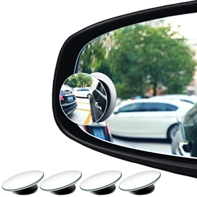 Image of 4pcs Blind Spot Mirror, 2 inch Round Wide Angle HD Glass Convex Rear View Mirror，Angle Adjustable Mirror for Large Vehicles, Car Suv Trucks (2&quot;(50mm), Frameless)