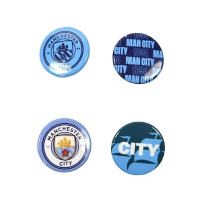 Image of Manchester City FC Button Badge Set
