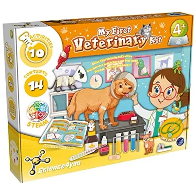 Image of Science4you 919133 My First Veterinary Kit, Educational Science STEM Toy for Ages 4+