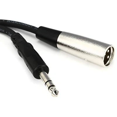 Image of HosaTech STX 110M 10ft 1/4 inch TRS to XLR3M Balanced Interconnect Cable