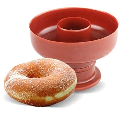 Image of 1PC Plastic Donut Baking Pan Non Stick Desserts Maker Mold Safe Cutter Bread for