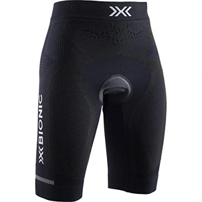 Image of X BIONIC Women The Trick 4.0 Bike Padded Shorts Opal Black/Arctic White, Small