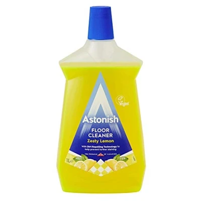 Image of Astonishing Zesty Lemon Floor Cleaner 1 Litre (3 Bottles)