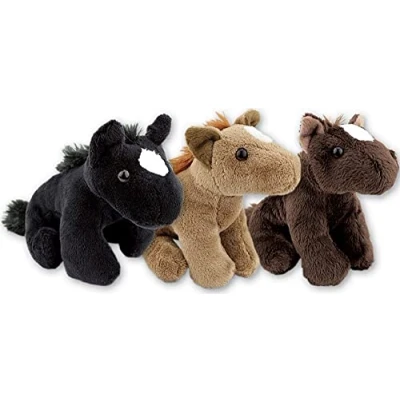 Image of Ark Toys Soft Toy Horse Plush 13cm 3 Colours, 1 Sent At Random
