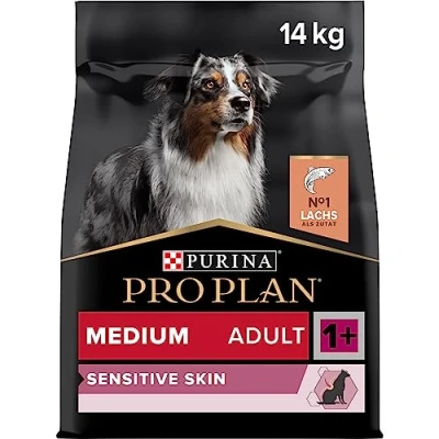 Image of PRO PLAN® Medium Adult Dog Sensitive Skin Dry Food with Salmon 14kg