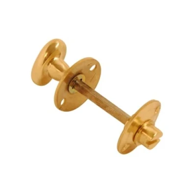 Image of Vibe Thumbturn &amp; Release Bathroom Lock on Brass Door Handle for Internal Doors