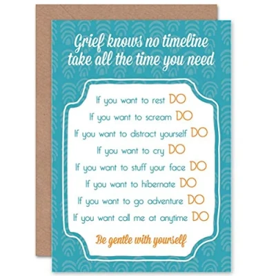 Image of Wee Blue Coo CARD GREETING SYMPATHY EMPATHY GRIEF TIMELINE PRESENT GIFT
