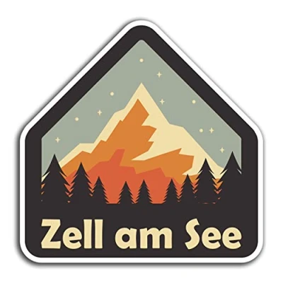 Image of 2 x 10cm Zell Am See Austria Vinyl Stickers Fun Sticker Laptop Luggage #32164 (10cm Wide)