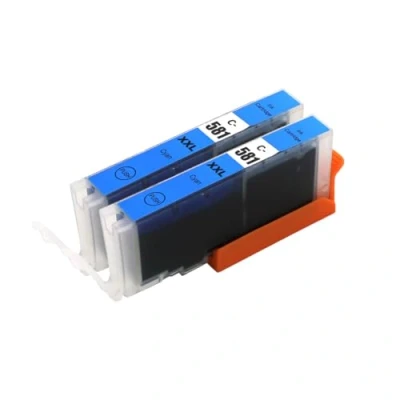 Image of Go Inks 2 Cyan Ink Cartridges to replace CLI 581C Compatible/non OEM for PIXMA Printers