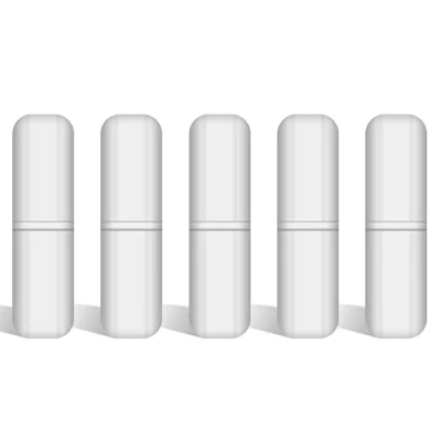 Image of stonylab Magnetic Stir Bar, 5 Pack 30 mm PTFE Coated Bar Set Stirring Bars White Mixer for Stirrers Laboratory Plate PK