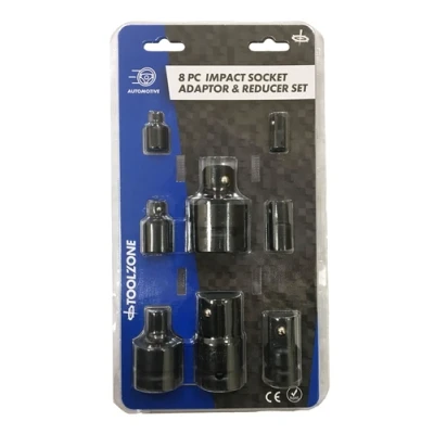 Image of Toolzone 8 Piece Impact Adaptor &amp; Reducer Set