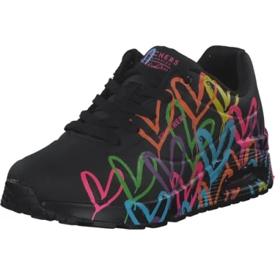 Image of Skechers Sport UNO Trainers Black /multicoloured, Women&#039;s, Size: 4, /multi/coloured shoes