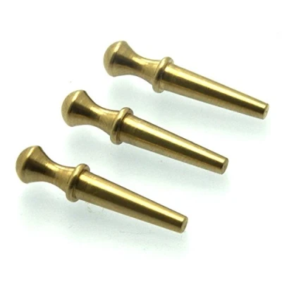 Image of Pack of 3 Columbia cribbage pegs 25mm Brass