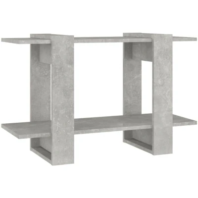 Image of vidaXL Book Cabinet/Room Divider Concrete Grey 80x30x51 cm