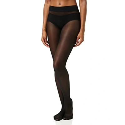 Image of Goldenlady Women&#039;s My Secret 40 3p Hold Up Stockings, DEN, Black (Nero A), Medium (Size: 3 M) (Pack of 3)