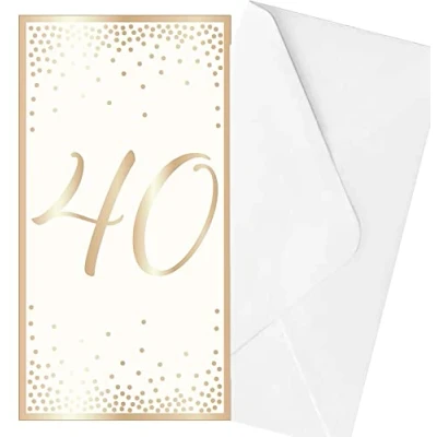 Image of Widdle Gifts Ltd Birthday Money Wallet &amp; Envelope 40th 4415