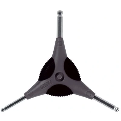 Image of WELDTITE Cyclo Ball Ended Allen Key Set Sizes 4, 5, 6 mm ‘Y&#039; Wrench Design for Greater Pressure Application