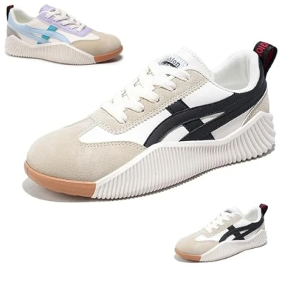 Image of Kulavo Orthopedic Sneakers, Vintage Sneakers for Women, Casual Platform Womens Arch Support Walking (Black,EU 38)