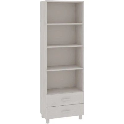 Image of vidaXL Highboard HAMAR White 60x35x180 cm Solid Wood Pine