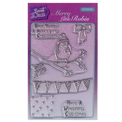 Image of Sweet Dixie Merry Little Robin Clear Stamp Set