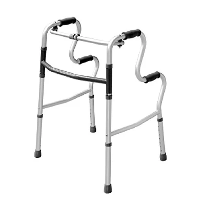 Image of Lightweight Hi Riser Walking Frame/Folding Zimmer Walker Adjustable Height