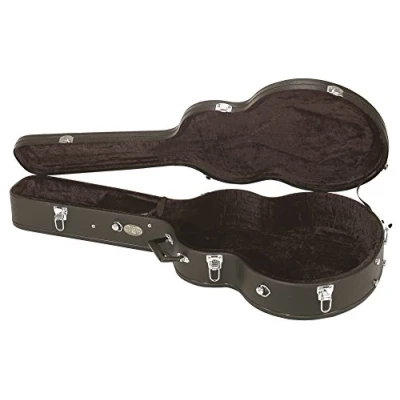 Image of PURE GEWA 523280 Guitar Case Arched Top Economy ES 335 semi acoustic, Black