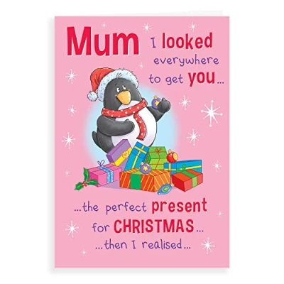 Image of Piccadilly Greetings Group Ltd Regal Publishing Humour Christmas Card Mum 9 x 6 inches, C85551
