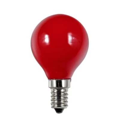 Image of L147215002 1w LED Golf Ball Festoon Light, SES, E14, red