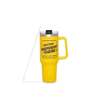 Image of Only Fools and Horses 40oz (1200ml) Insulated Tumbler Stainless Steel Cup with Straw Handle for Water, Iced Tea, Coffee or Smoothie