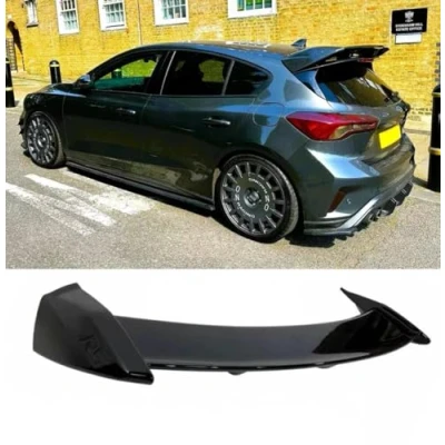 Image of Auto Perfectionists UK Rear Roof Spoiler Compatible With Ford Focus MK4 MK4.5 2019 2022 RS Style Look ST ABS Carbon Fibre