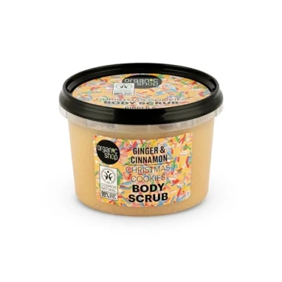 Image of Organic Shop Christmas Cookies Body Scrub Ginger and Cinnamon (250ml)